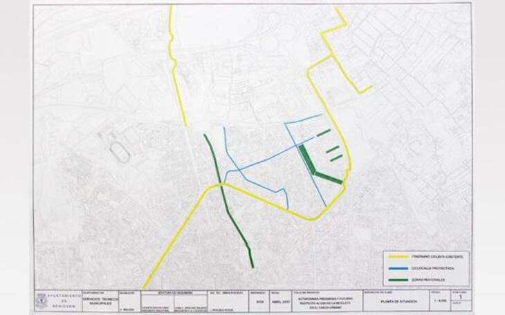 Benidorm probará en Els Tolls una red de ciclovías que enlace con carriles-bici existentes 