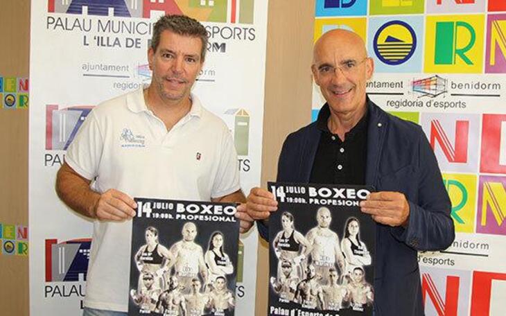 Velada de boxeo en el Palau d’Esports de Benidorm