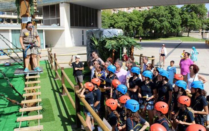 Benidorm estrena parque ‘multiaventura’ durante el verano en la Plaza SSMM Reyes de España
