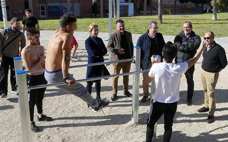Benidorm dispone de una nueva zona deportiva dedicada a la calistenia en la Aigüera