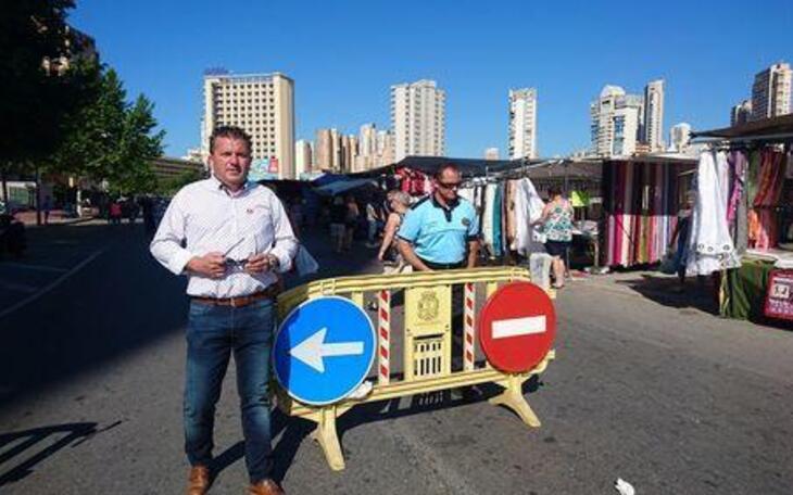 Ciudadanos reclama la apertura inmediata al tráfico del vial del mercadillo Pueblo de Benidorm   