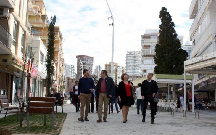 Benidorm culmina las obras de peatonalización y renovación de la calle del Doctor Pérez Llorca