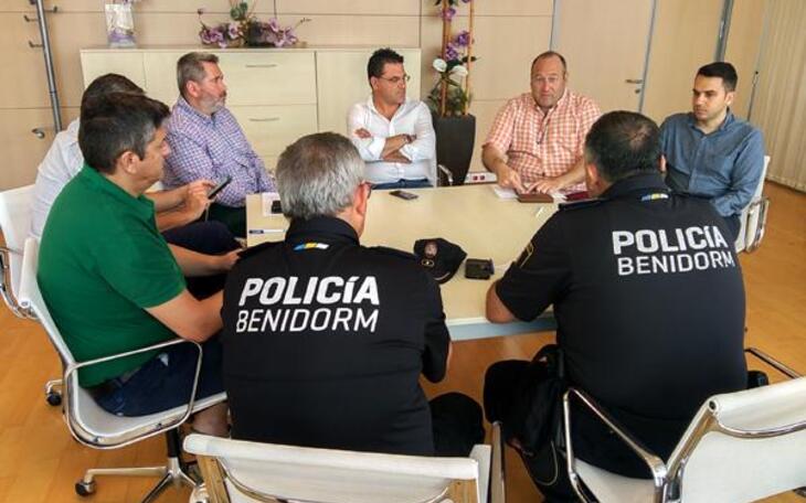 Primera reunión de trabajo para redactar el Plan Global de Seguridad Vial de Benidorm
