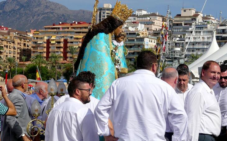 Benidorm despide este domingo a la patrona de Valencia tras su estancia de una semana en la ciudad