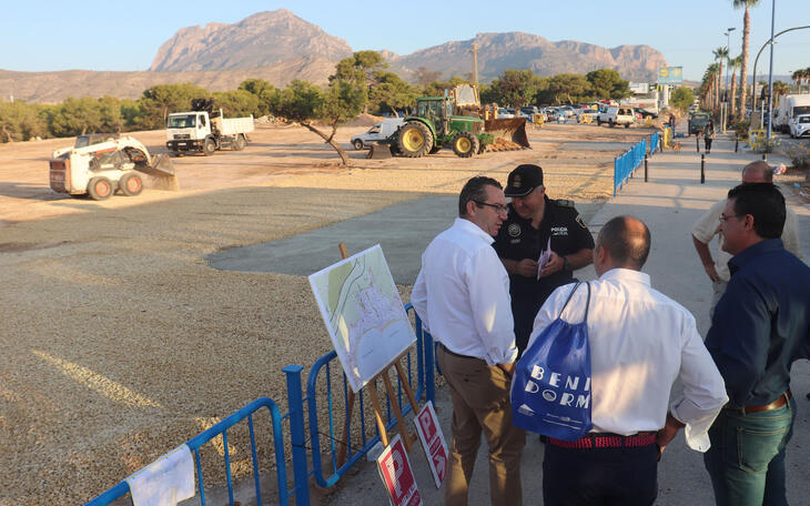 Benidorm acondiciona un parking disuasorio en El Moralet con capacidad para 1.000 vehículos