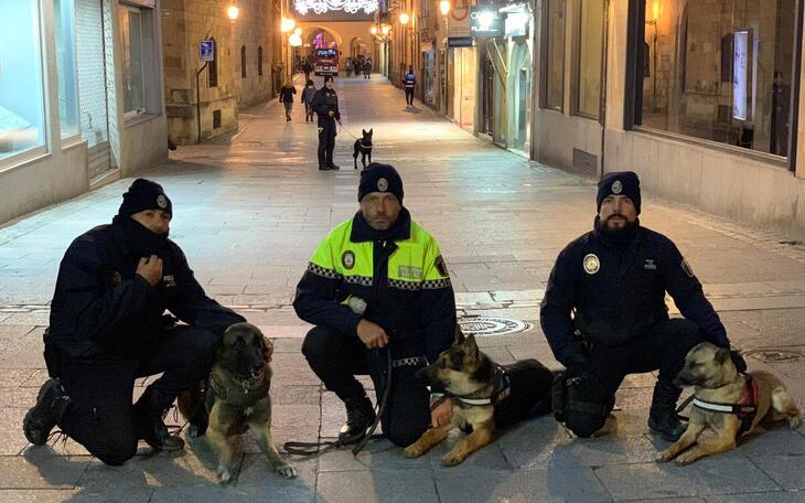 La Policía Local participa en el dispositivo de seguridad de la Nochevieja Universitaria de Salamanca