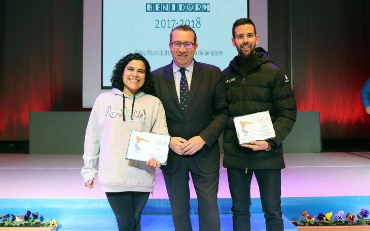 Eliana Krist Sotelo y Rodrigo Sebastiá premiados en la VII Gala del Deporte 