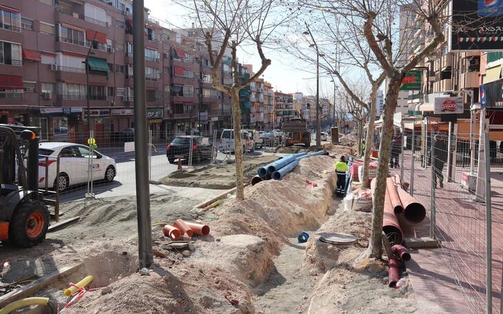 Benidorm iniciará la pavimentación del primer tramo de obra de Jaime I la próxima semana