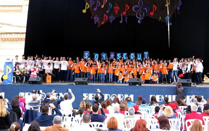 Más de 1.300 ‘scouts’ participan en Benidorm en el LVI Festival de la Cançó Scout