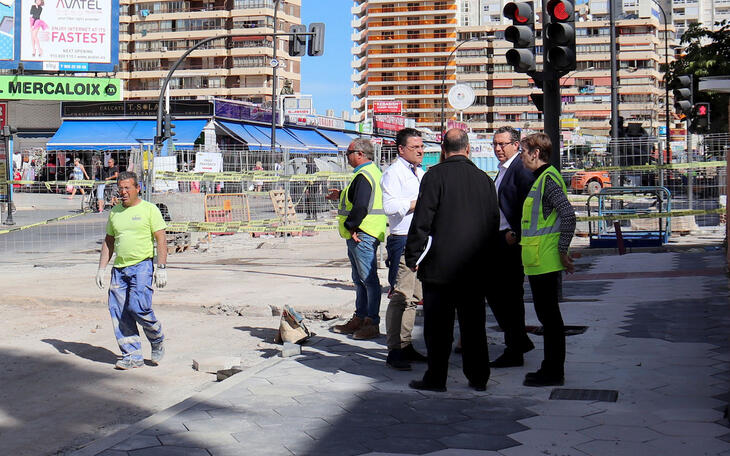 Benidorm abrirá la próxima semana a los peatones la nueva acera de Ametlla del Mar