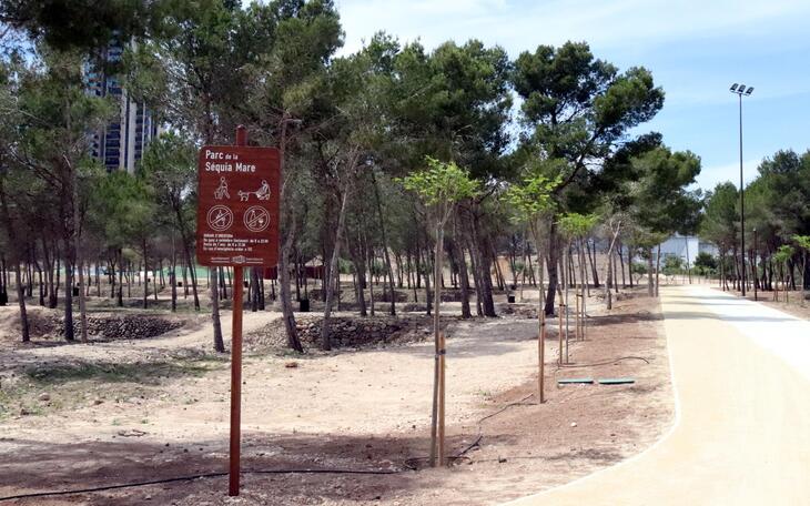 Benidorm abre el Parque de la Séquia Mare, tercer pulmón verde de la ciudad