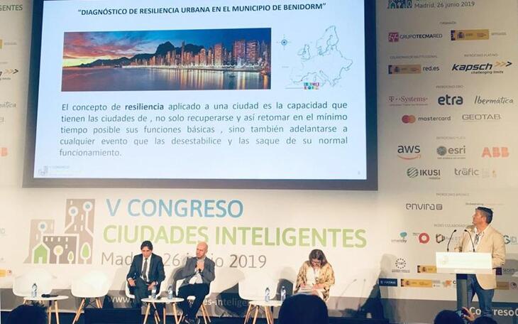Benidorm expone su proyecto de Resiliencia Urbana en el V Congreso Ciudades Inteligentes