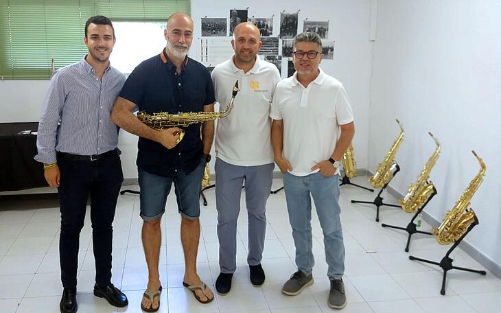 Exposiciones de trompetas y saxofones en el Conservatorio Municipal ‘José Pérez Barceló’