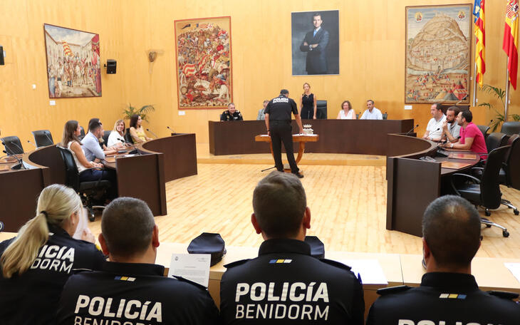Benidorm incorpora 13 agentes interinos que reforzarán la plantilla de la Policía Local hasta final de año