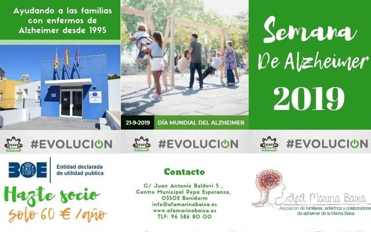 El lunes comienza la Semana del Alzheimer 