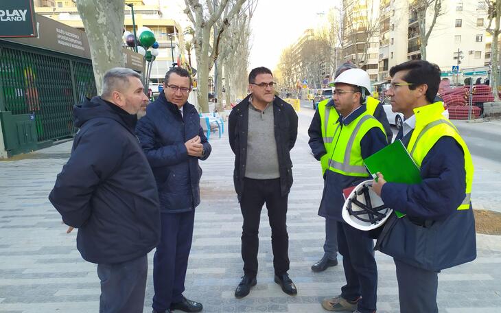 Esta semana quedará abierta al tránsito peatonal la acera Sur de la Avenida del Mediterráneo
