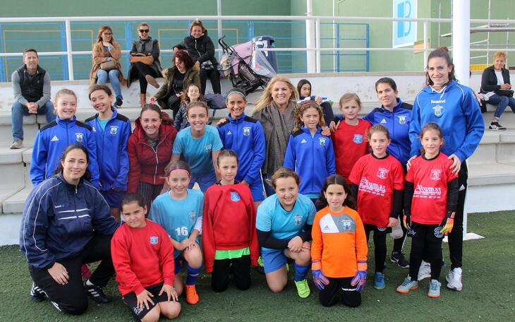 Primer entrenamiento de la selección femenina infantil de fútbol 8 de cara al ‘Villa de Benidorm’
