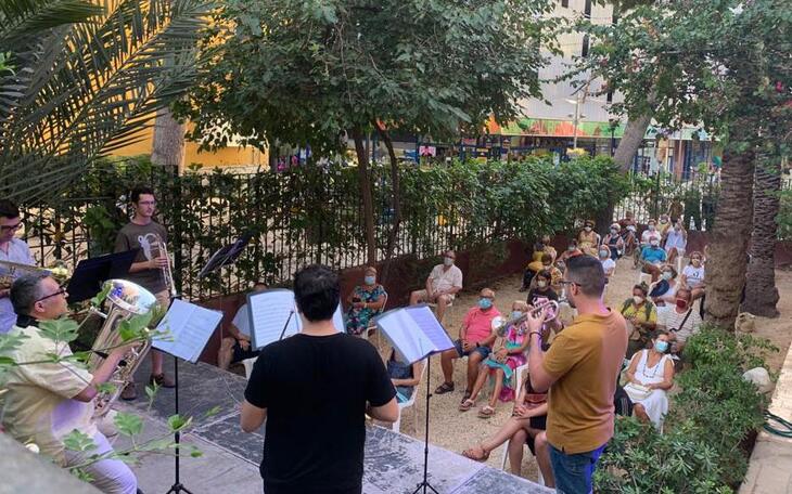 El Quinteto de Metales de la Unión Musical cierra el ciclo ‘Concerts a l’Hort de Colon’