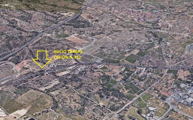Benidorm changes its request for a free transfer of the N-332 as it passes through the city, and focuses on the last 3 kilometers...
