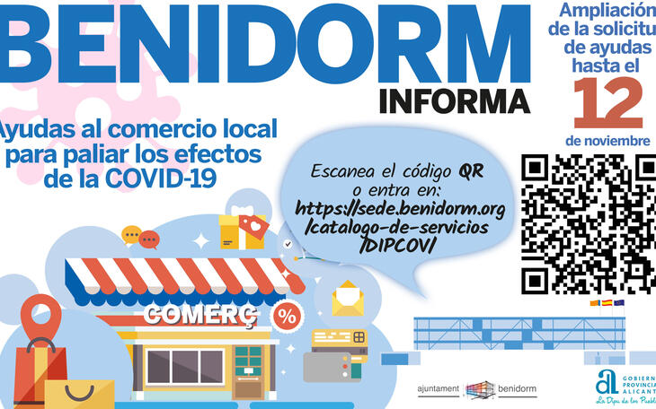 Benidorm amplia deu dies el termini per a sol·licitar les noves ajudes al comerç local per a minimitzar els efectes de la Covid-19...