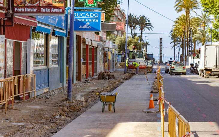 Obras calle Almería