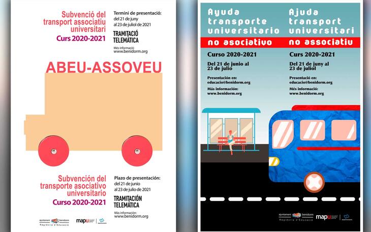 Ayudas al transporte universitario.