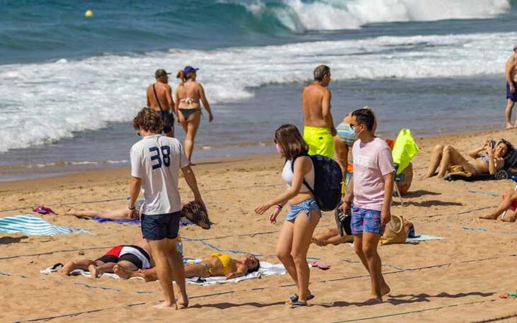 Imagen de la playa de Levante de Benidorm