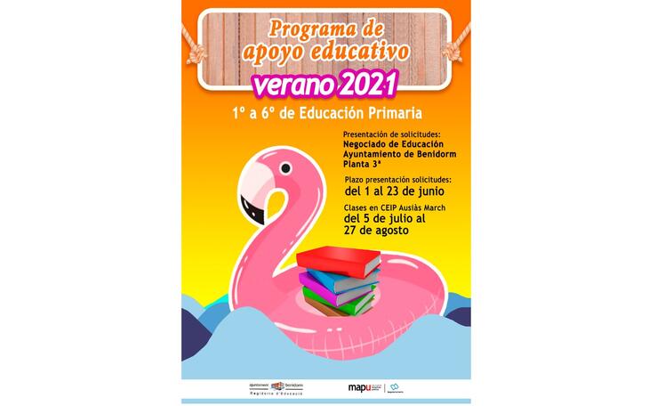 Benidorm pone en marcha el ‘Programa de apoyo educativo verano 2021’ para alumnos de Educación Primaria