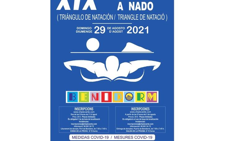 La XIX travesía popular a nado #Benidorm2021 abre inscripciones; hasta el 11 de agosto