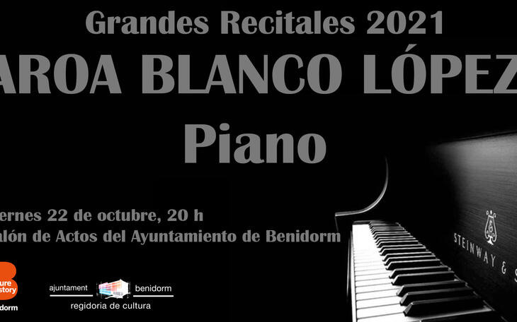 La pianista Aroa Blanco, mañana viernes en el Salón de Actos del Ayuntamiento de Benidorm