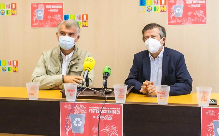 Fiestas y Coca-cola repartirán 10.000 vasos reutilizables durante las FMP2021