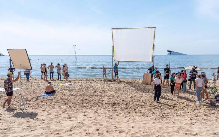Rodaje en Benidorm.