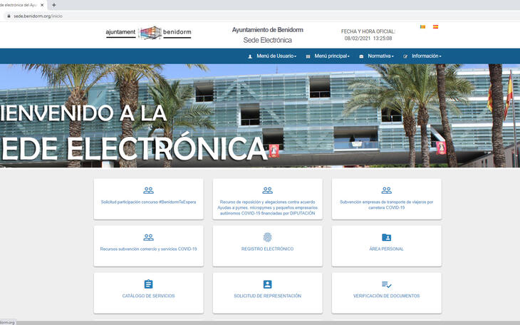 Benidorm increased e-Administration procedures by 15% in 2020...