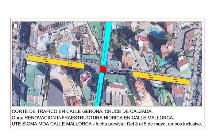 El tram del carrer Girona entre Filipines i Conca estarà tallat al trànsit tres dies per les obres de Mallorca...