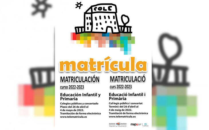 Matriculación Infantil y Primaria.