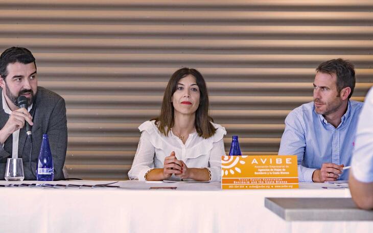 Mónica Gómez en un momento de su intervención.