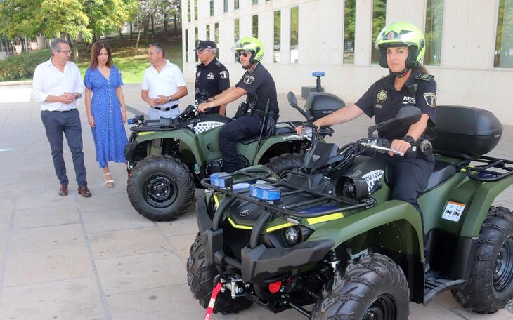 Imagen de los quads de la Policía Local.