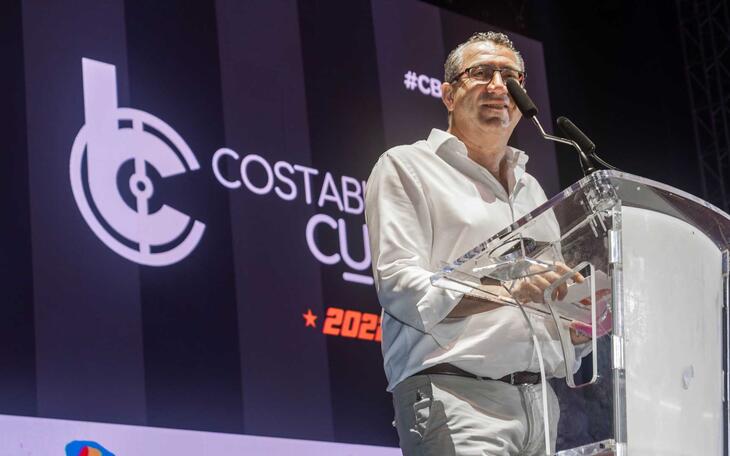 Imágen del alcalde de Benidorm en la inauguración de la Costa Blanca Cup