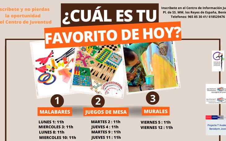 Actividades agosto concejalía de Juventud.