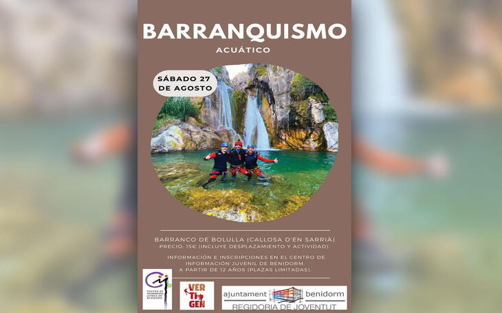 Curso de barranquismo Concejalía de Juventud.