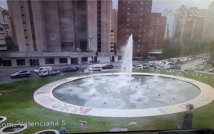 Rotonda de entrada a Benidorm.