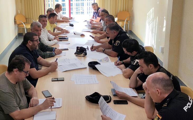 Reunión dispositivo seguridad Fiestas Patronales.