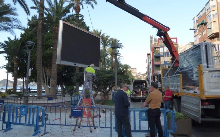 Benidorm instala tres nuevas pantallas ‘smart’ en el parque de Elche, avenida Villajoyosa y Mediterráneo