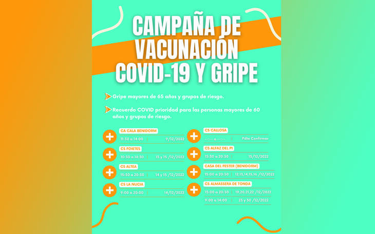 Campaña Vacunación Covid-19 y gripe.