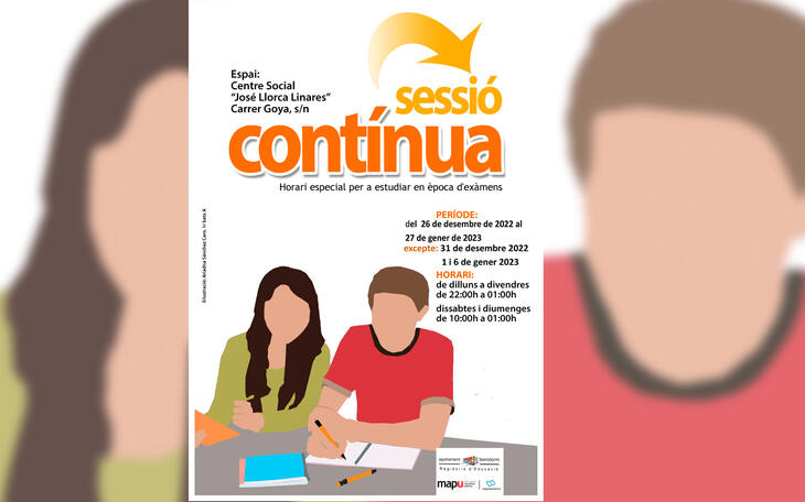 Benidorm activa de nuevo el programa ‘Sessió Contínua’ para que los estudiantes universitarios preparen sus exámenes