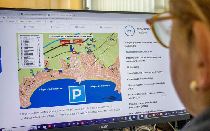 ¿Cómo aparcar gratis en Benidorm desde el ordenador o el móvil?