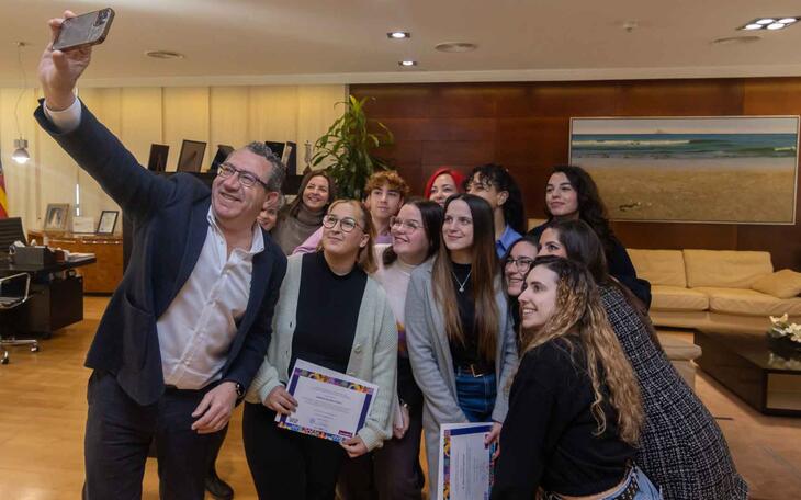Recepción de alumnos en Alcaldía