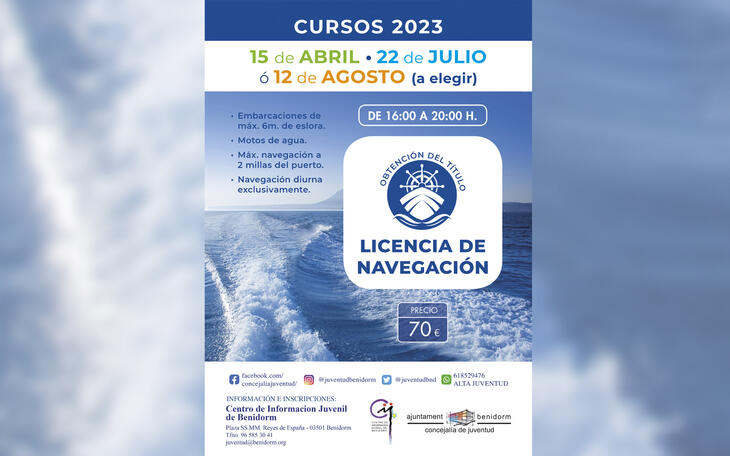 Curso Juventud de navegación y motos acuáticas