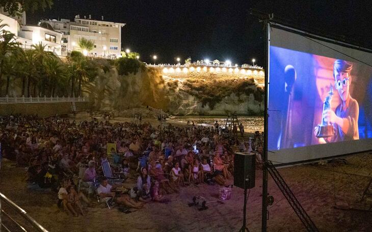 Cine en la playa