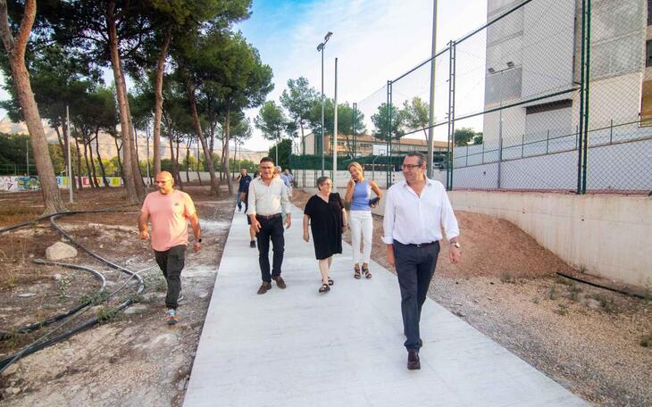 Benidorm incrementa las zonas verdes de La Cala con un nuevo parque en la avenida Marina Alta